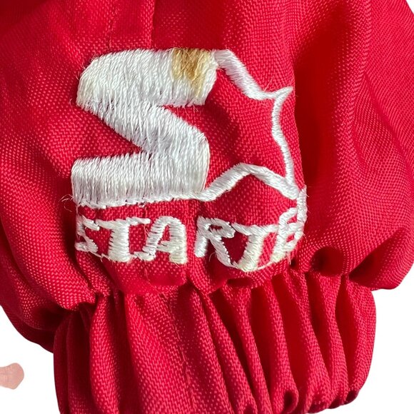 VTG Starter San Francisco 49ers Color Block Jacket S Nylon Popover 1/4 Zip - Picture 7 of 11